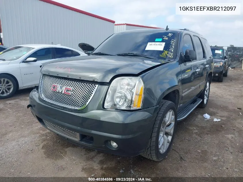 2011 GMC Yukon Denali VIN: 1GKS1EEFXBR212097 Lot: 40384586