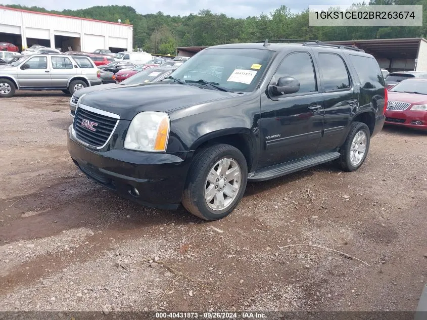 2011 GMC Yukon Slt VIN: 1GKS1CE02BR263674 Lot: 40431873