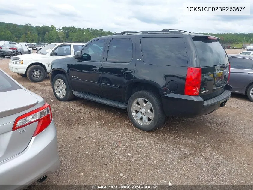 2011 GMC Yukon Slt VIN: 1GKS1CE02BR263674 Lot: 40431873