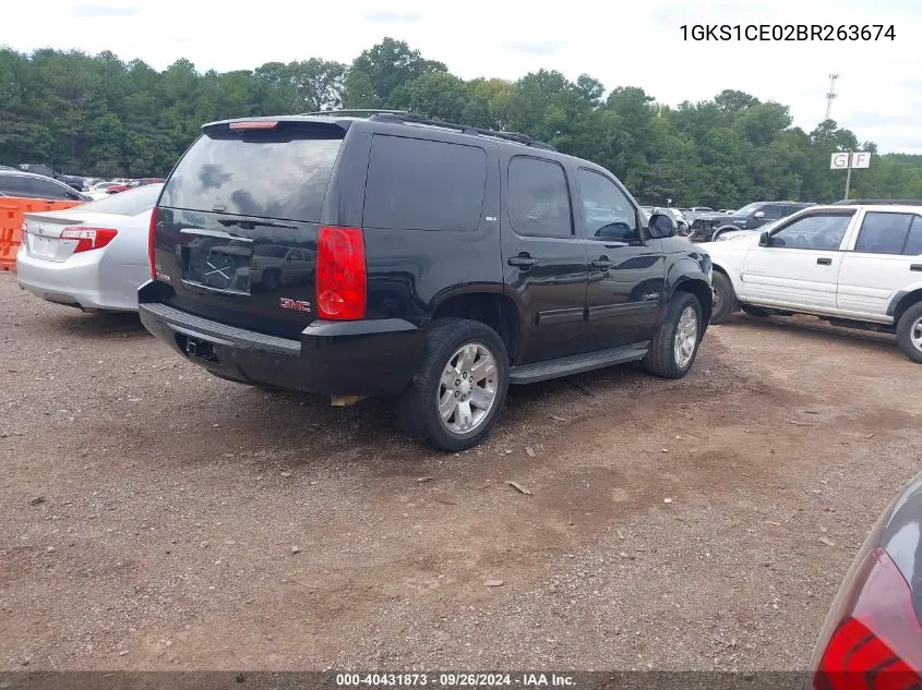 2011 GMC Yukon Slt VIN: 1GKS1CE02BR263674 Lot: 40431873