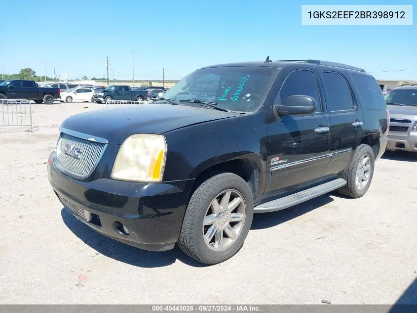 2011 GMC Yukon Denali VIN: 1GKS2EEF2BR398912 Lot: 40443025