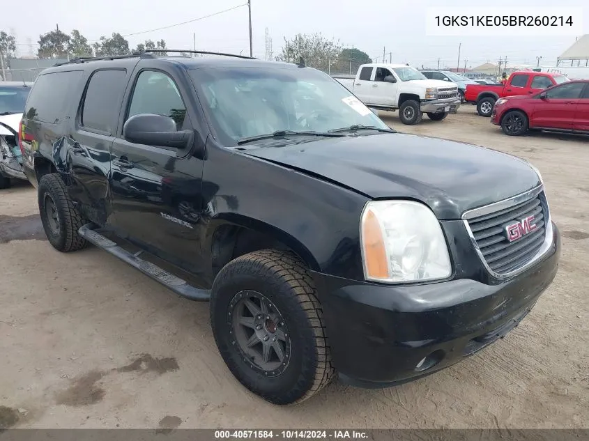 2011 GMC Yukon Xl 1500 Slt VIN: 1GKS1KE05BR260214 Lot: 40571584