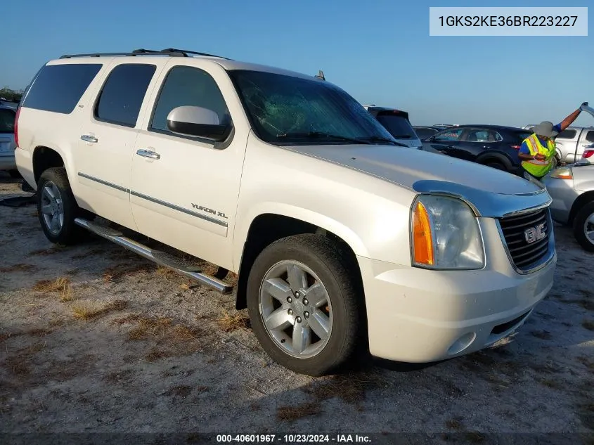 2011 GMC Yukon Xl 1500 Slt VIN: 1GKS2KE36BR223227 Lot: 40601967