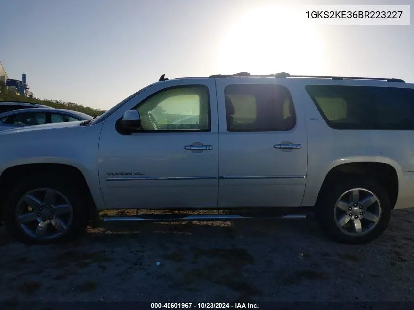 2011 GMC Yukon Xl 1500 Slt VIN: 1GKS2KE36BR223227 Lot: 40601967