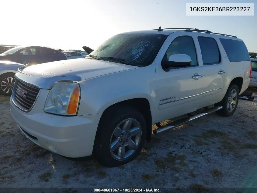 2011 GMC Yukon Xl 1500 Slt VIN: 1GKS2KE36BR223227 Lot: 40601967