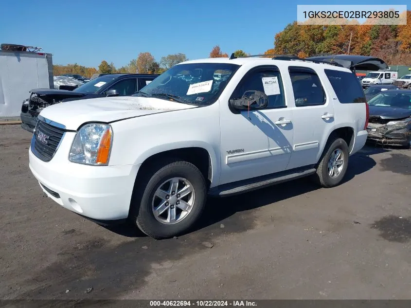 2011 GMC Yukon Slt VIN: 1GKS2CE02BR293805 Lot: 40622694