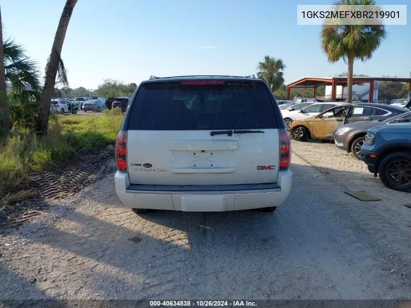 2011 GMC Yukon Xl 1500 Denali VIN: 1GKS2MEFXBR219901 Lot: 40634838