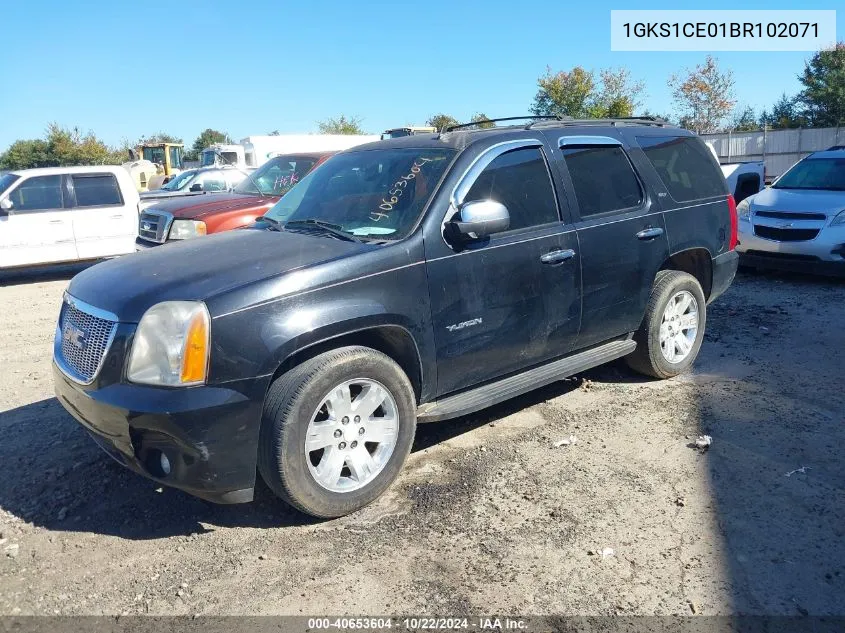 2011 GMC Yukon Slt VIN: 1GKS1CE01BR102071 Lot: 40653604