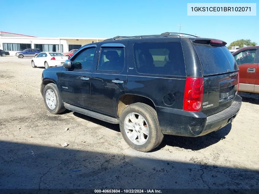 2011 GMC Yukon Slt VIN: 1GKS1CE01BR102071 Lot: 40653604