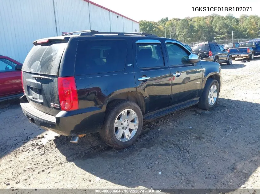 2011 GMC Yukon Slt VIN: 1GKS1CE01BR102071 Lot: 40653604