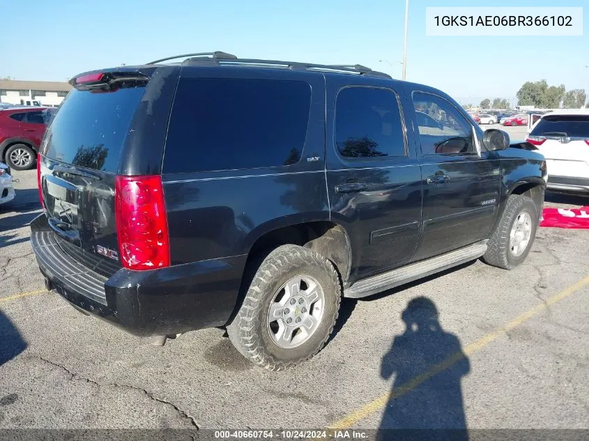 2011 GMC Yukon Sle VIN: 1GKS1AE06BR366102 Lot: 40660754