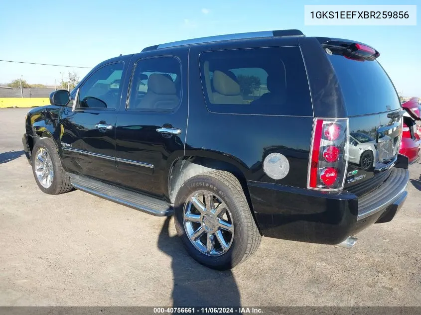 2011 GMC Yukon Denali VIN: 1GKS1EEFXBR259856 Lot: 40756661