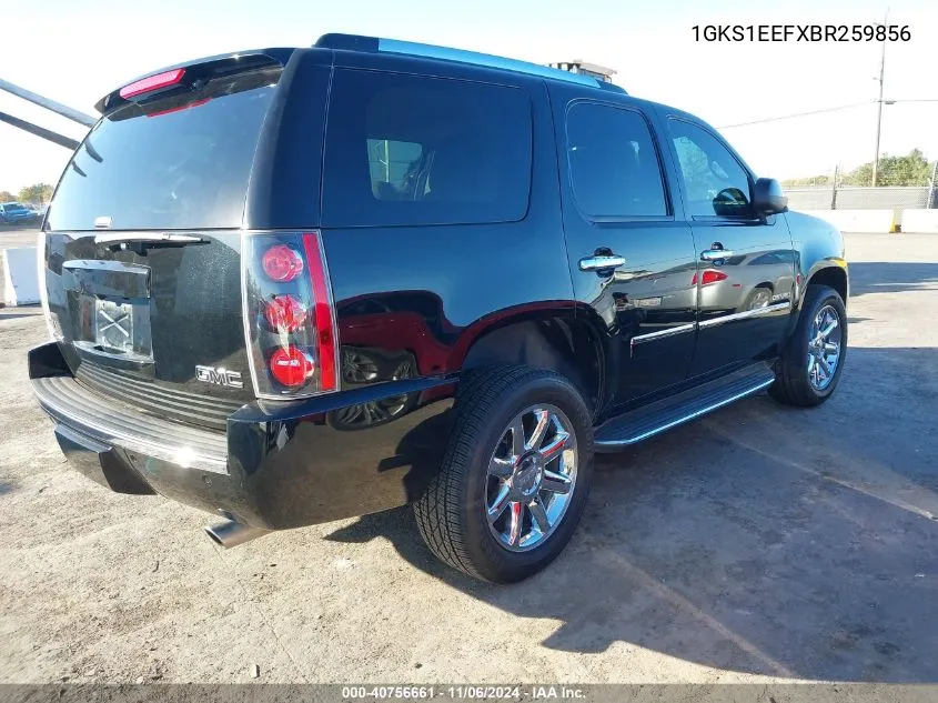 2011 GMC Yukon Denali VIN: 1GKS1EEFXBR259856 Lot: 40756661