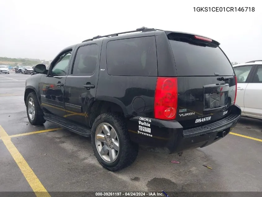 2012 GMC Yukon Slt VIN: 1GKS1CE01CR146718 Lot: 39261197