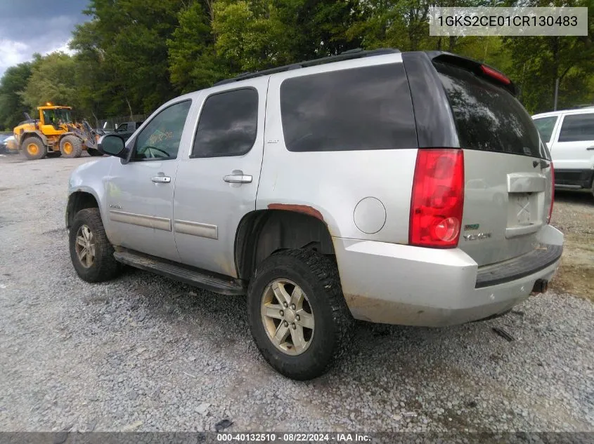 2012 GMC Yukon Slt VIN: 1GKS2CE01CR130483 Lot: 40132510