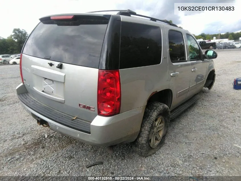 2012 GMC Yukon Slt VIN: 1GKS2CE01CR130483 Lot: 40132510