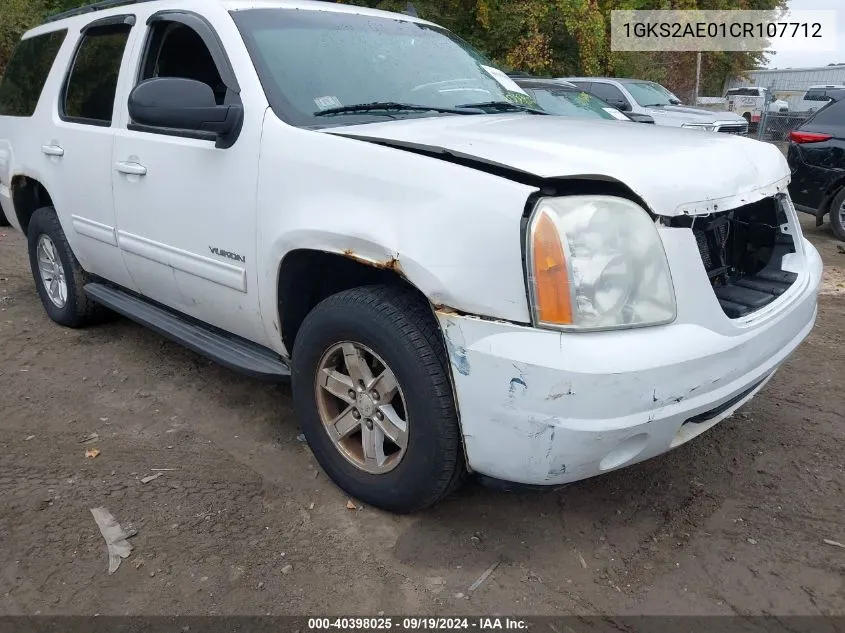 2012 GMC Yukon Sle VIN: 1GKS2AE01CR107712 Lot: 40398025