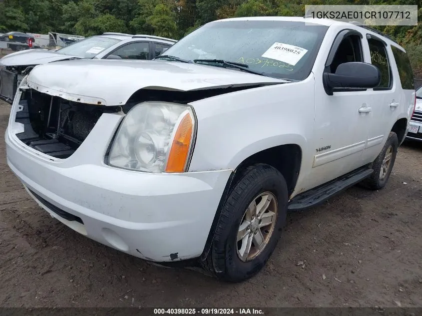 2012 GMC Yukon Sle VIN: 1GKS2AE01CR107712 Lot: 40398025