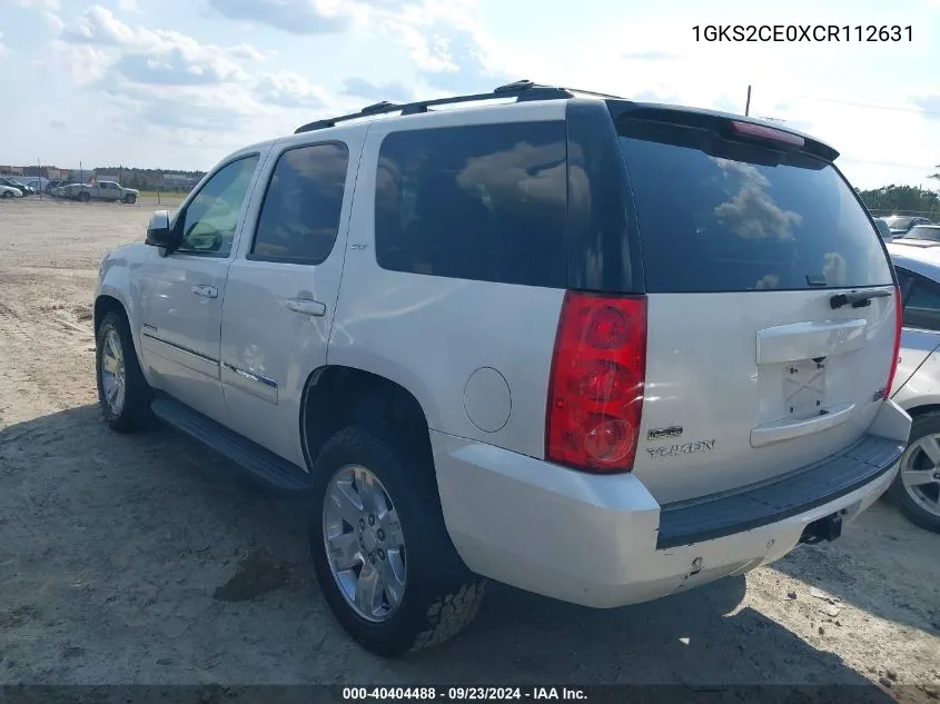 2012 GMC Yukon Slt VIN: 1GKS2CE0XCR112631 Lot: 40404488