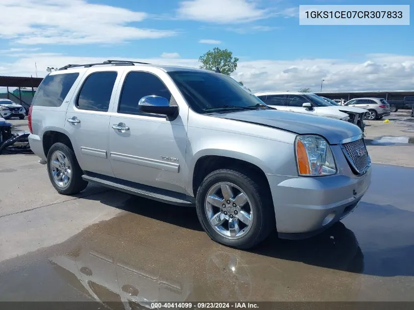 2012 GMC Yukon Slt VIN: 1GKS1CE07CR307833 Lot: 40414099