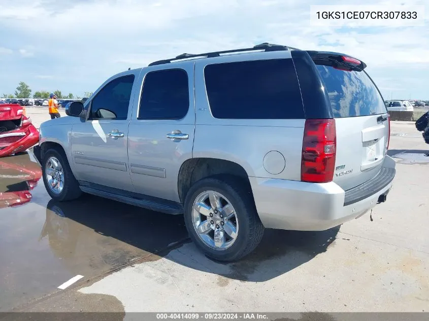 2012 GMC Yukon Slt VIN: 1GKS1CE07CR307833 Lot: 40414099