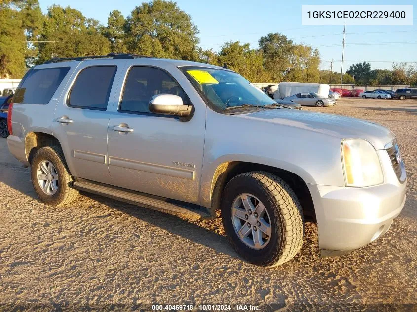 2012 GMC Yukon Slt VIN: 1GKS1CE02CR229400 Lot: 40459718