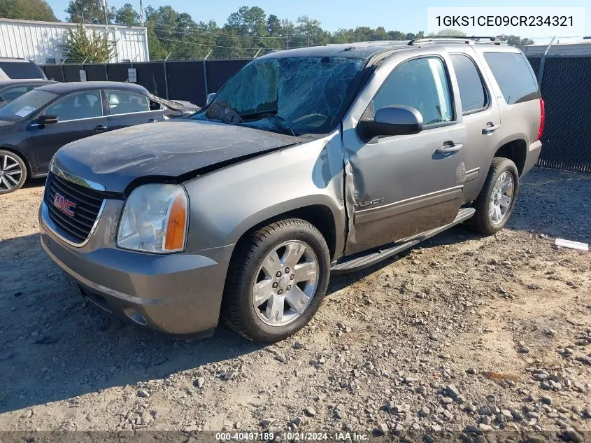 2012 GMC Yukon Slt VIN: 1GKS1CE09CR234321 Lot: 40497189