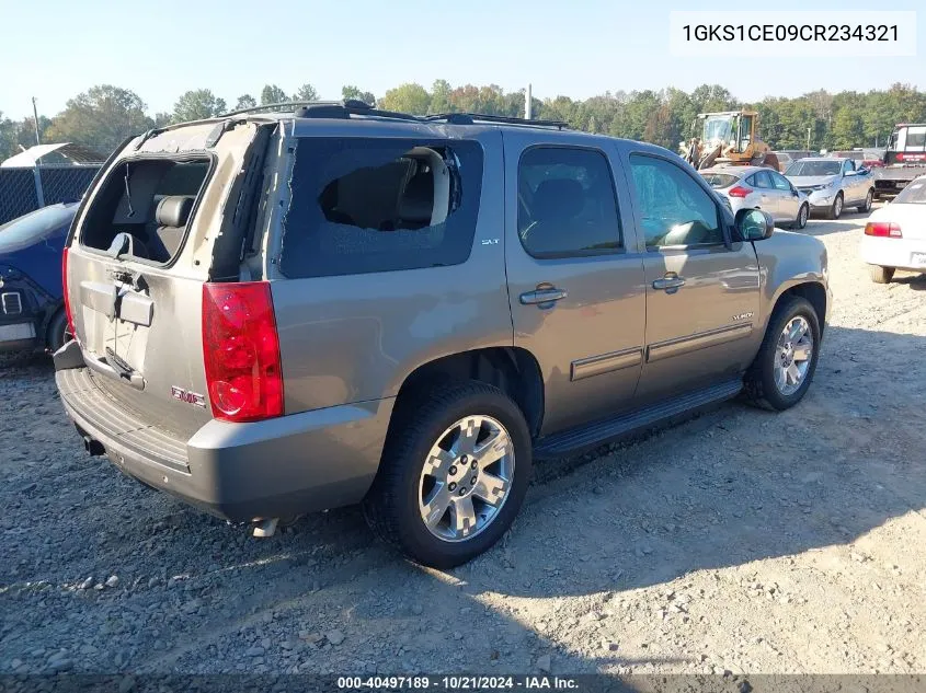 2012 GMC Yukon Slt VIN: 1GKS1CE09CR234321 Lot: 40497189