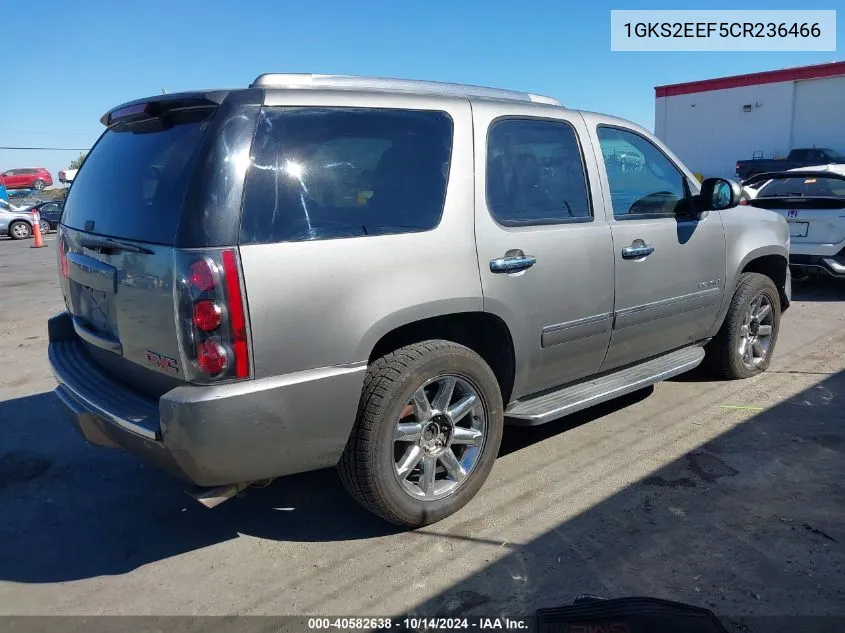 2012 GMC Yukon Denali VIN: 1GKS2EEF5CR236466 Lot: 40582638