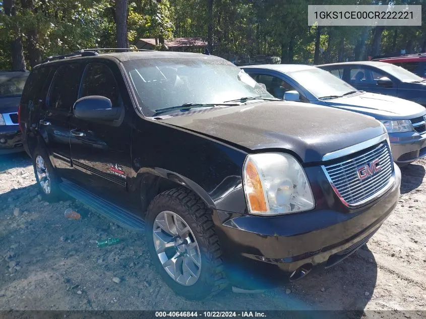 2012 GMC Yukon Slt VIN: 1GKS1CE00CR222221 Lot: 40646844