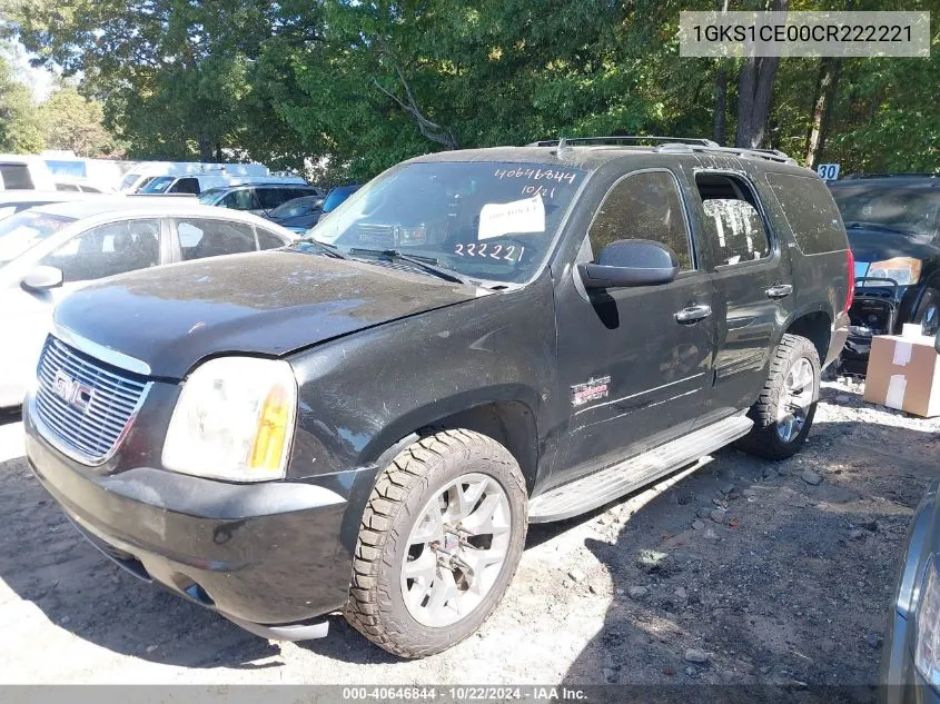 2012 GMC Yukon Slt VIN: 1GKS1CE00CR222221 Lot: 40646844