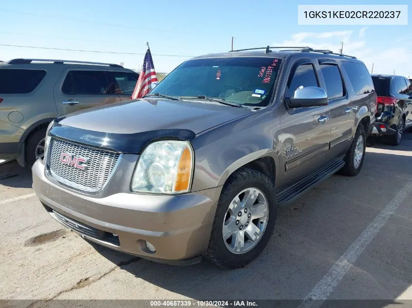 2012 GMC Yukon Xl Slt VIN: 1GKS1KE02CR220237 Lot: 40657339