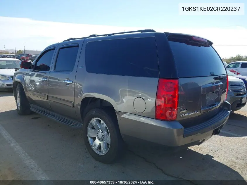 2012 GMC Yukon Xl Slt VIN: 1GKS1KE02CR220237 Lot: 40657339