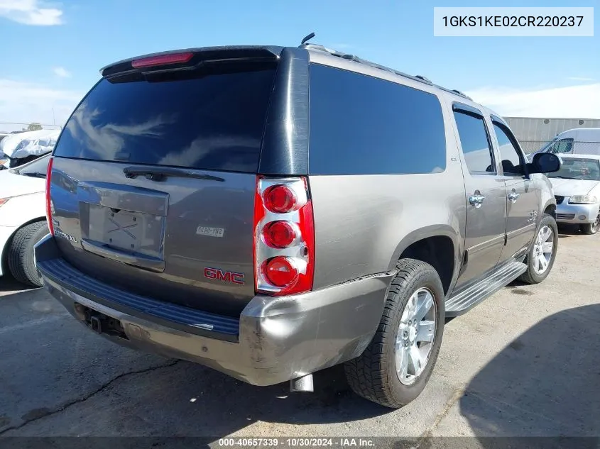 2012 GMC Yukon Xl Slt VIN: 1GKS1KE02CR220237 Lot: 40657339