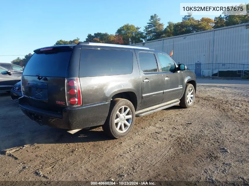 1GKS2MEFXCR157675 2012 GMC Yukon Xl 1500 Denali