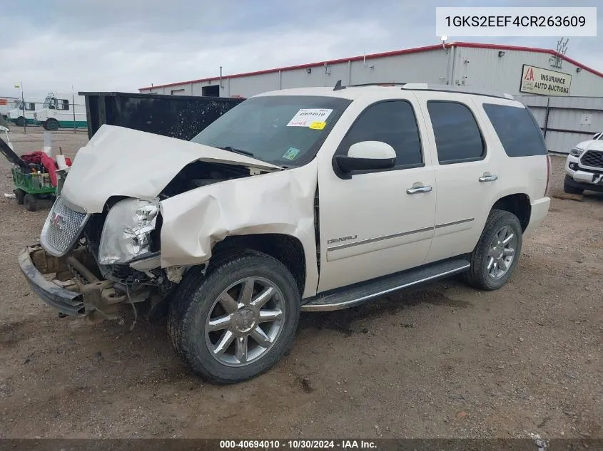 1GKS2EEF4CR263609 2012 GMC Yukon Denali