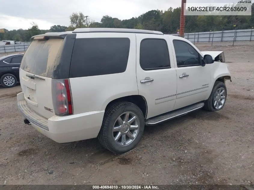 1GKS2EEF4CR263609 2012 GMC Yukon Denali