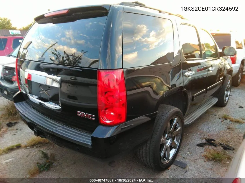 1GKS2CE01CR324592 2012 GMC Yukon Slt