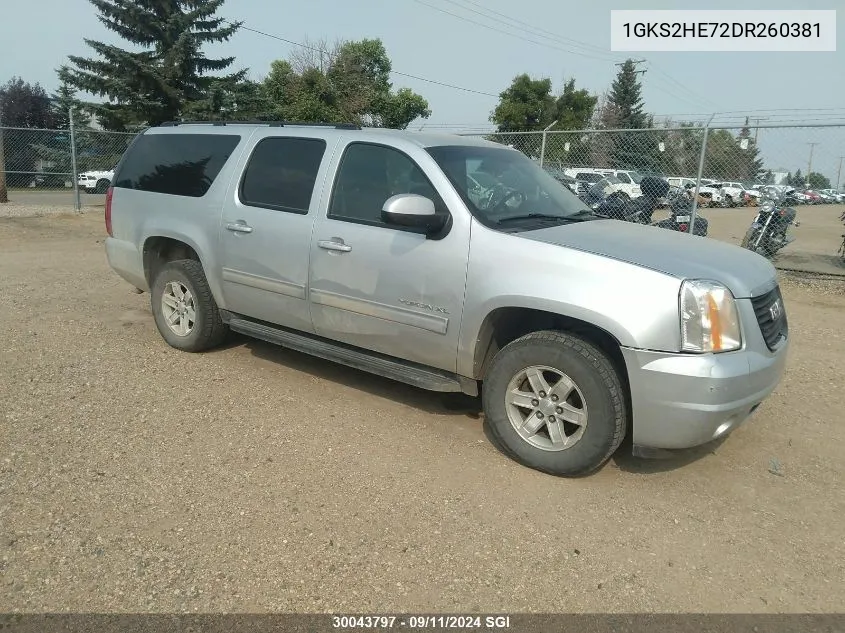 2013 GMC Yukon Xl K1500 Sle VIN: 1GKS2HE72DR260381 Lot: 30043797