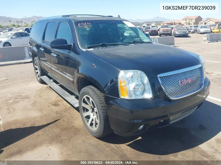 2013 GMC Yukon Xl 1500 Denali VIN: 1GKS2MEF7DR239039 Lot: 39319632