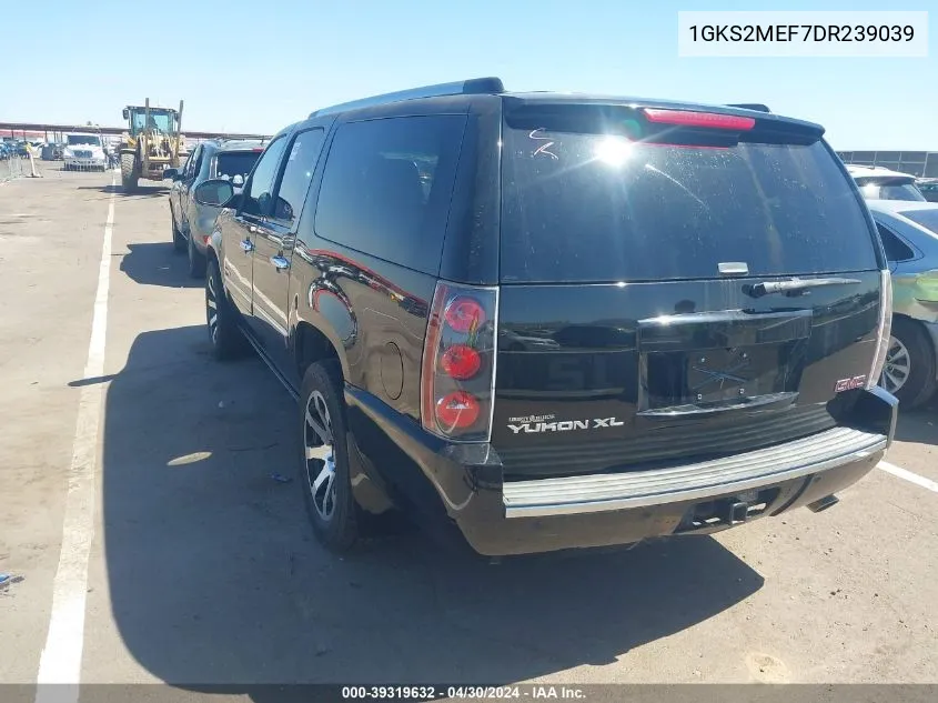 1GKS2MEF7DR239039 2013 GMC Yukon Xl 1500 Denali