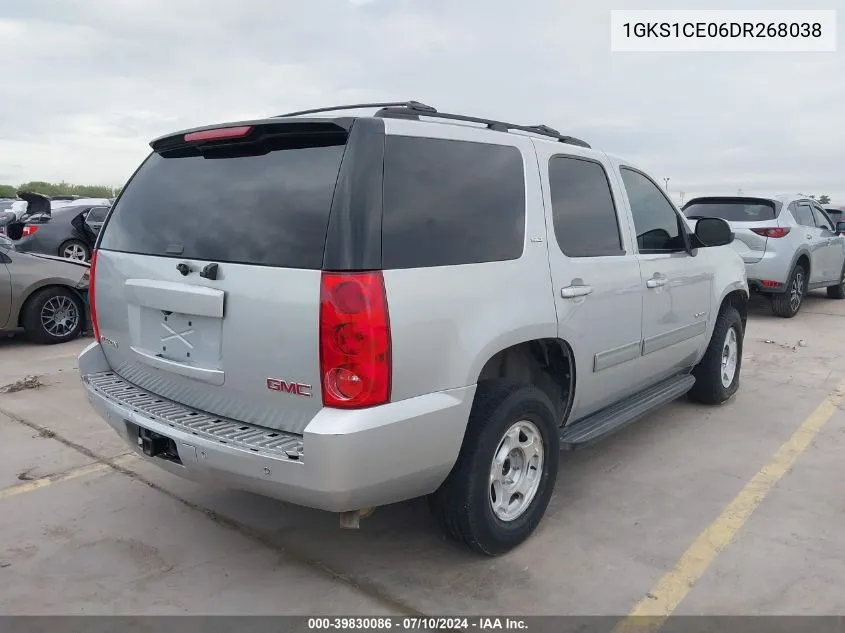 2013 GMC Yukon Slt VIN: 1GKS1CE06DR268038 Lot: 39830086