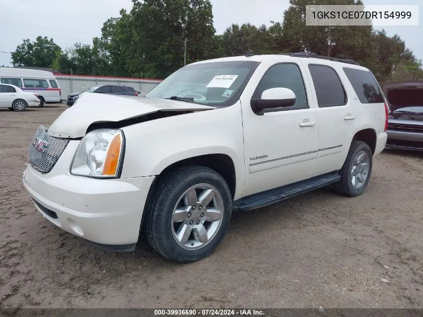 2013 GMC Yukon Slt VIN: 1GKS1CE07DR154999 Lot: 39936690