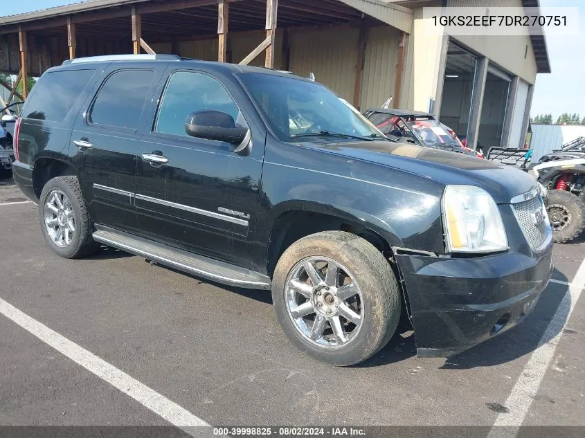 2013 GMC Yukon Denali VIN: 1GKS2EEF7DR270751 Lot: 39998825