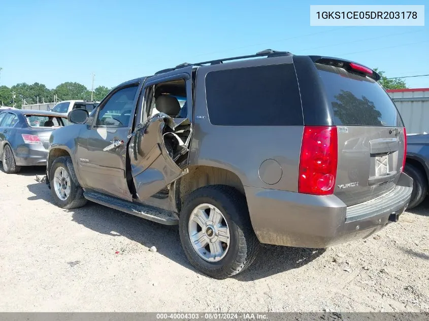 2013 GMC Yukon Slt VIN: 1GKS1CE05DR203178 Lot: 40004303