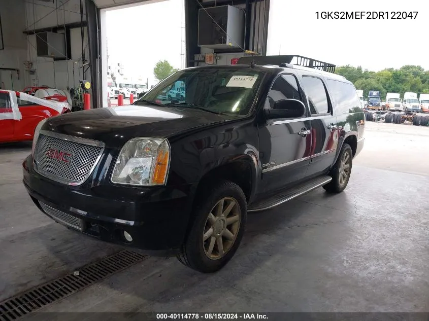 2013 GMC Yukon Xl 1500 Denali VIN: 1GKS2MEF2DR122047 Lot: 40114778