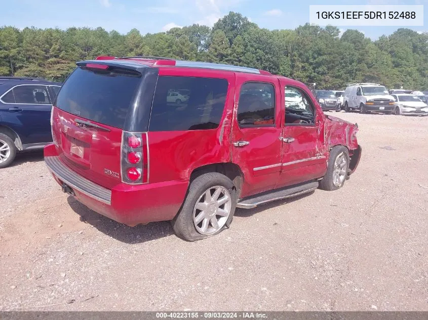 2013 GMC Yukon Denali VIN: 1GKS1EEF5DR152488 Lot: 40223155