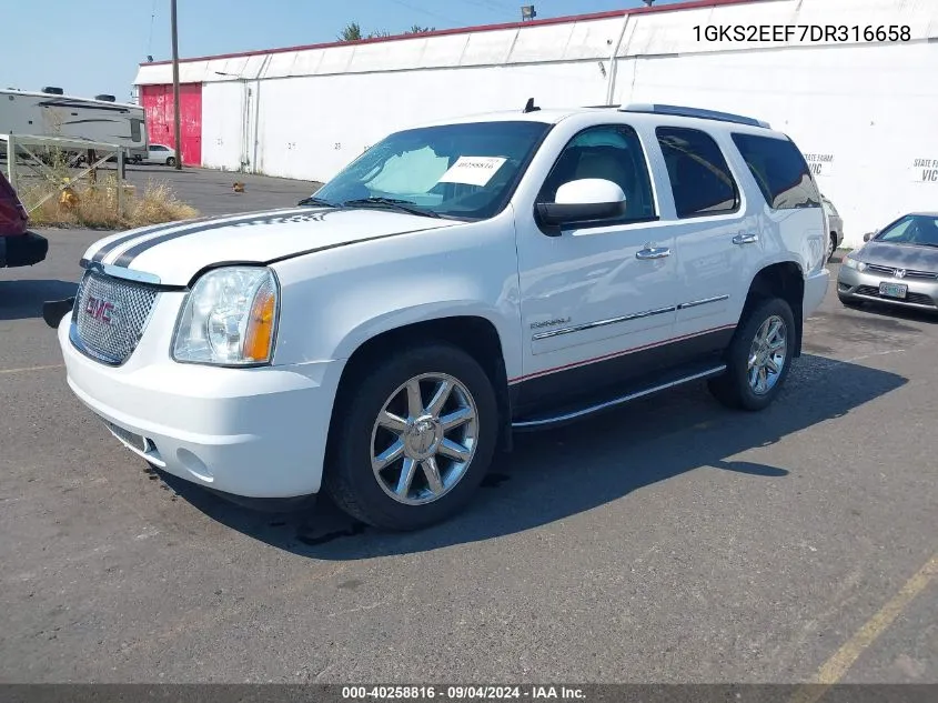 2013 GMC Yukon Denali VIN: 1GKS2EEF7DR316658 Lot: 40258816