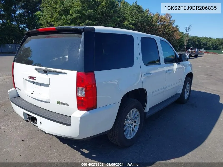 1GKS2FEJ9DR206835 2013 GMC Yukon Hybrid