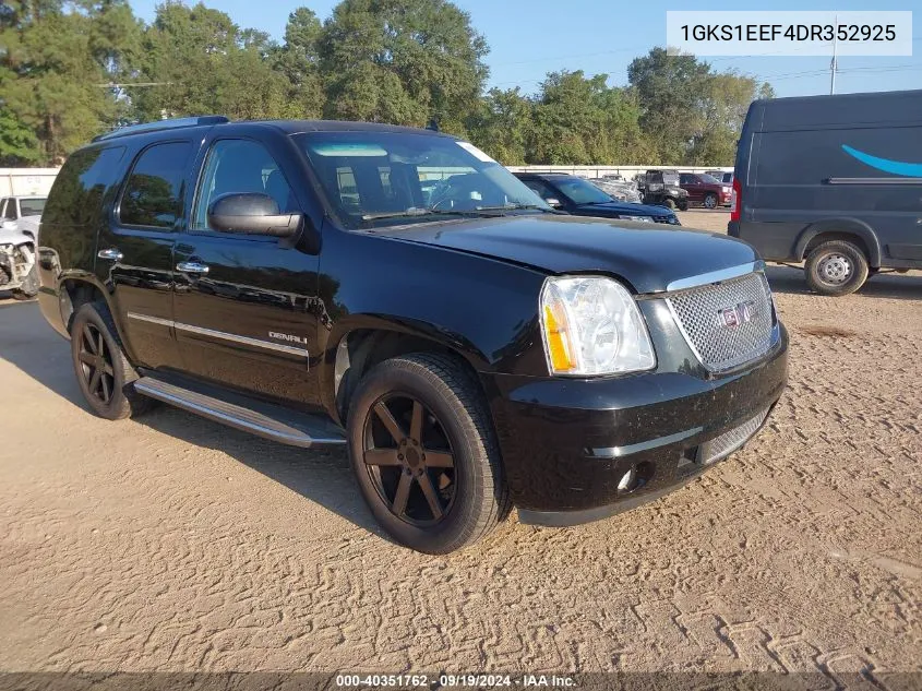 2013 GMC Yukon Denali VIN: 1GKS1EEF4DR352925 Lot: 40351762